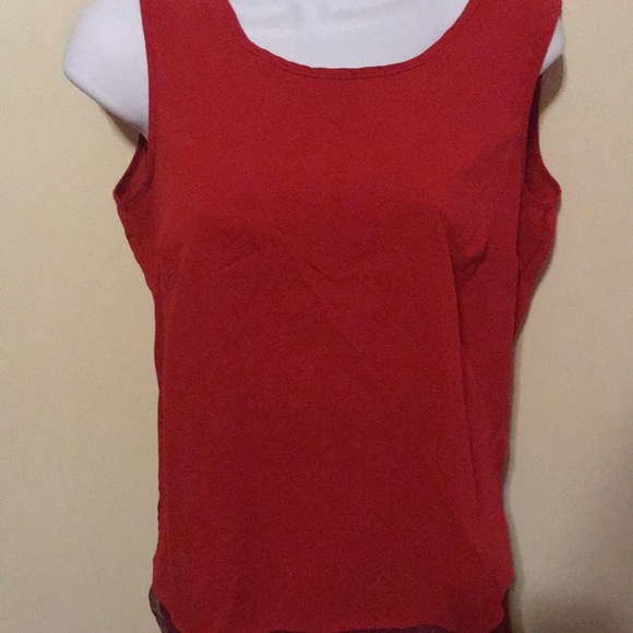 Joanna Red Blouse & Shell size Small - Picture 4 of 5